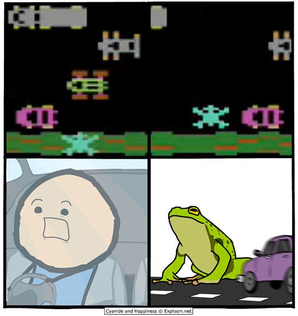 Meme_otros - Frogger en la vida real