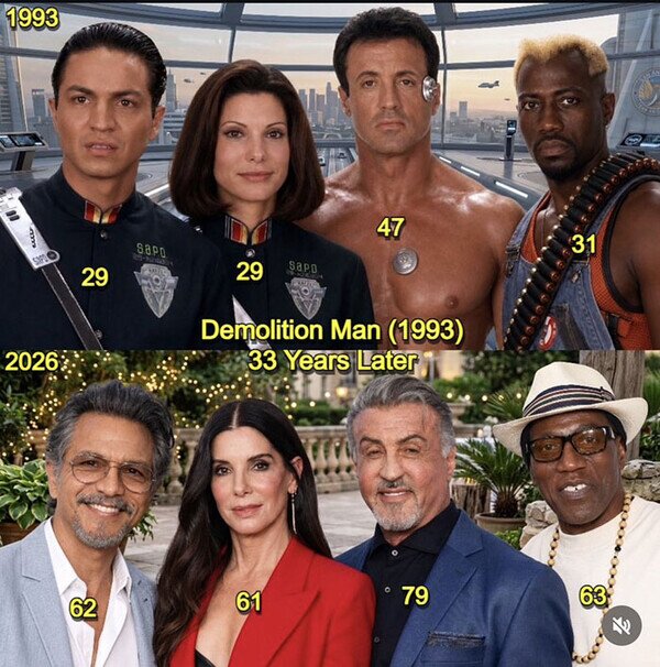 Meme_otros - El reparto de Demolition Man 33 años después