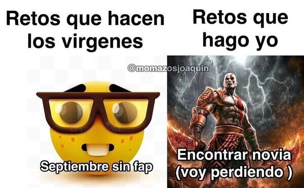 Meme_otros - En la vida hay que ponerse retos