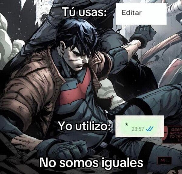 Meme_otros - No somos lo mismo