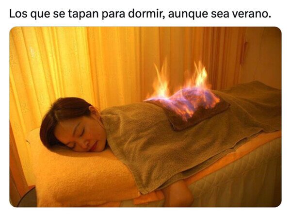 tapar,dormir,calor,verano
