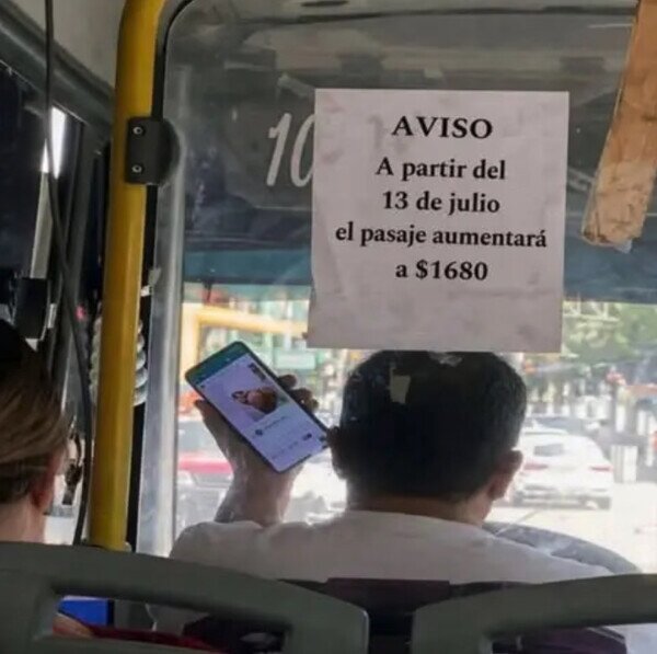 Meme_otros - Qué caro se está poniendo el bus...