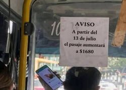 Enlace a Qué caro se está poniendo el bus...