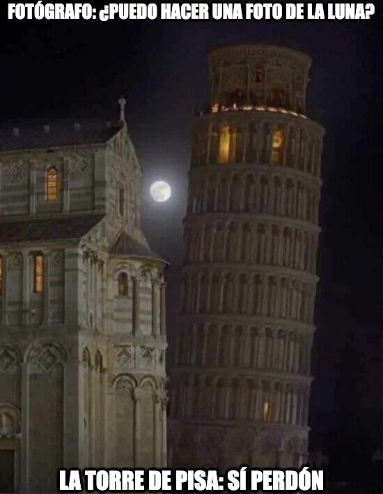 torre de pisa,foto,luna