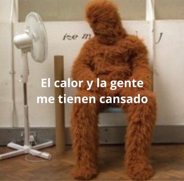 Otros - Cuando descubres que el ventilador no enfría, solo mueve aire caliente de un lado pa otro, por @skereunpesado