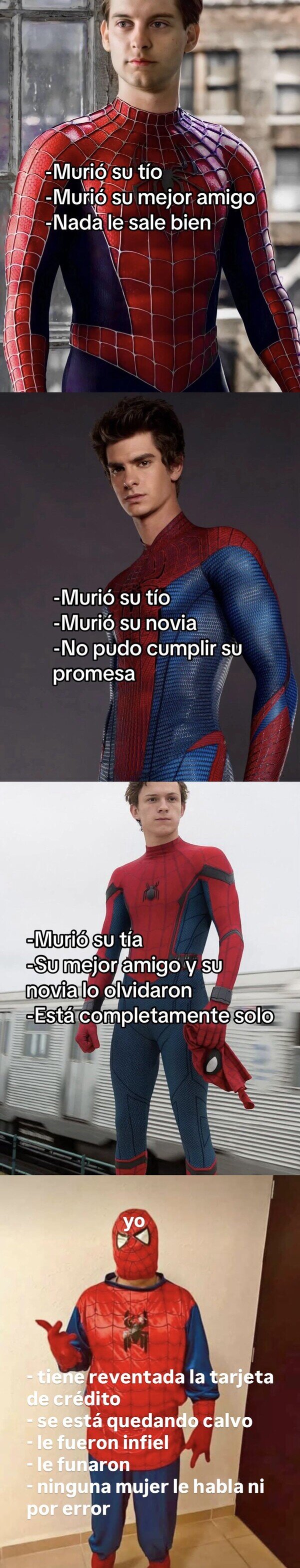 Otros - Spider-Man pero cada versión está más roto que la anterior, por @capturebizarre