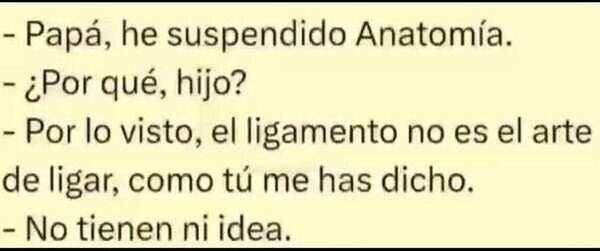Otros - Cómo que ligamento no es eso
