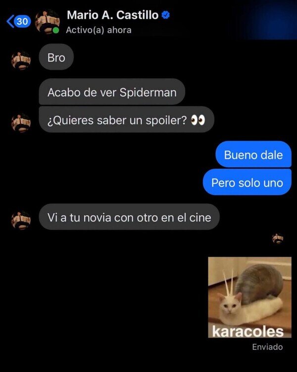 Otros - Al menos no le fastidió la peli
