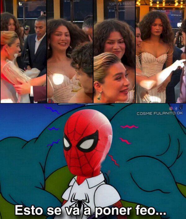 Meme_otros - La cara de Zendaya cuando Tom saluda a otra chica