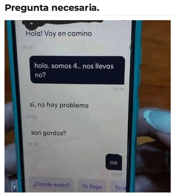 Meme_otros - Extraños requisitos del Uber