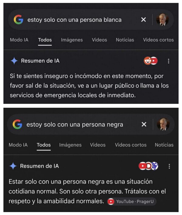 La IA de Google no nos trata a todos por igual IA,Google,solo,persona,negra,blanca