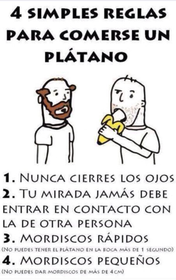 Meme_otros - Comerse un plátano no es tan sencillo