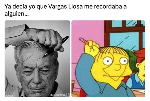 Meme_otros - Los Simpson predijeron a Vargas Llosa