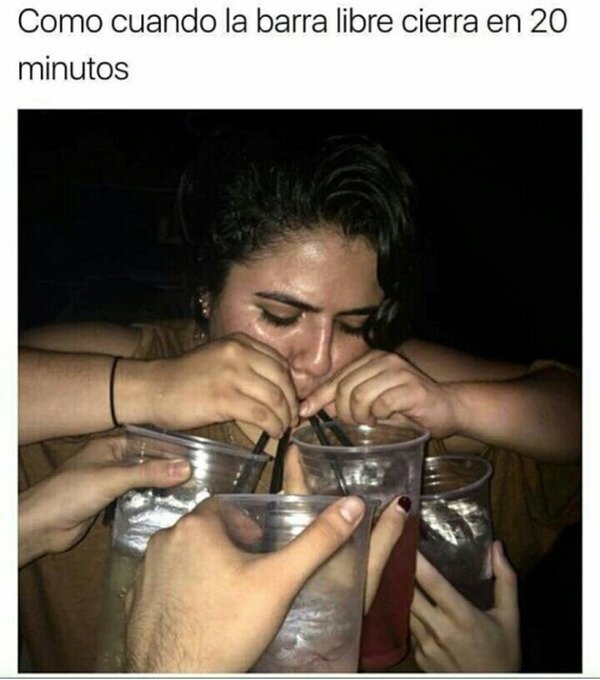 barra libre,cerrar,beber