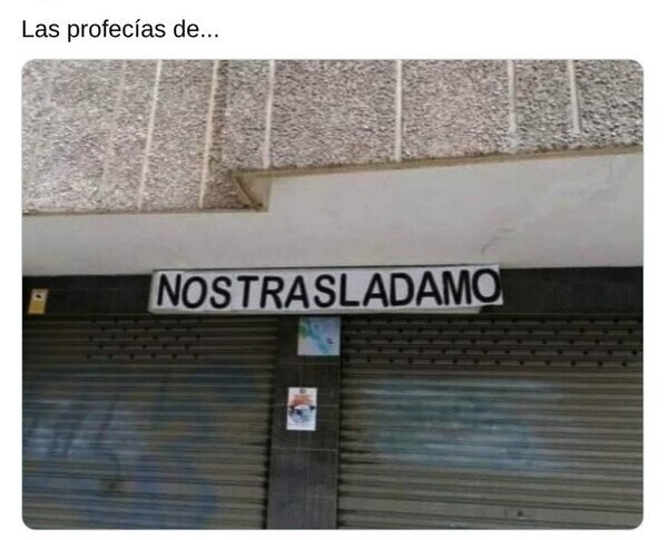 Nostradamus,traslado,profec&iacute;a