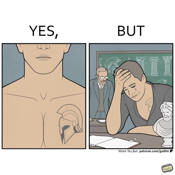 yes but,tatuaje,historia