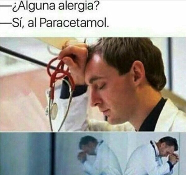 m&eacute;dico,doctor,alerg&iacute;a,paracetamol