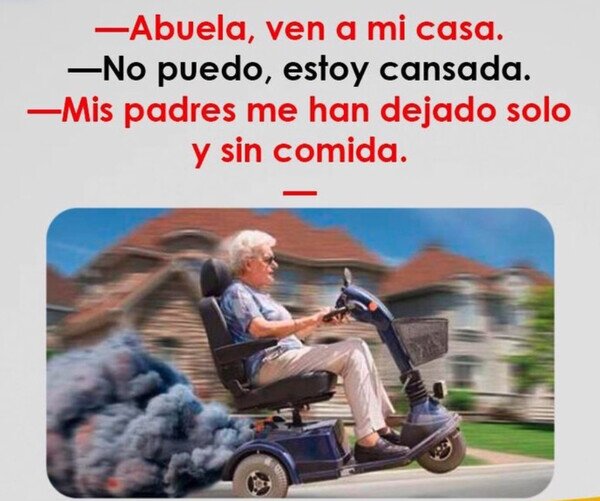 abuela,comer,solo,casa