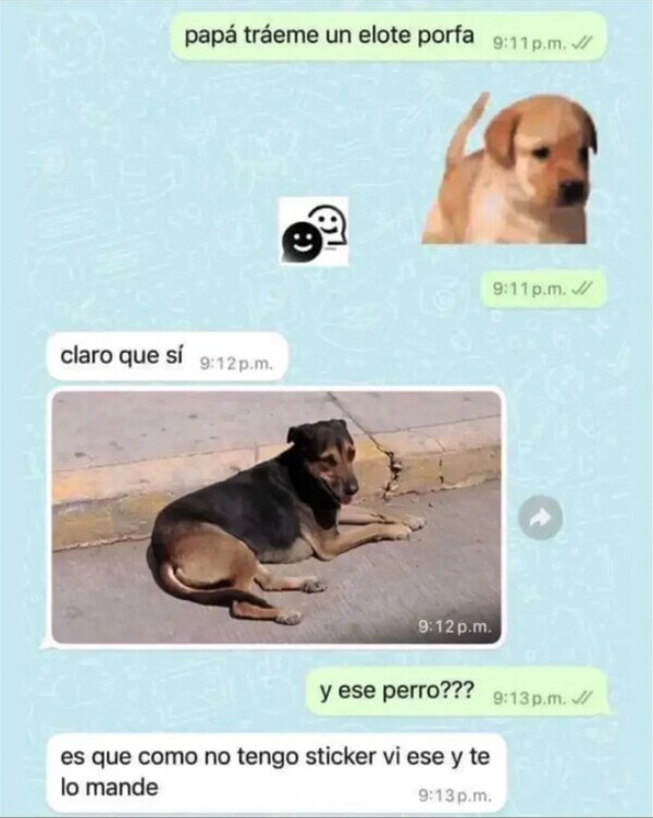 Meme_otros - A falta de stickers...