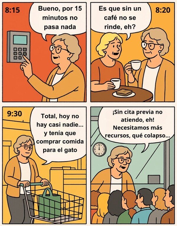 funcionaria,trabajo,colapso