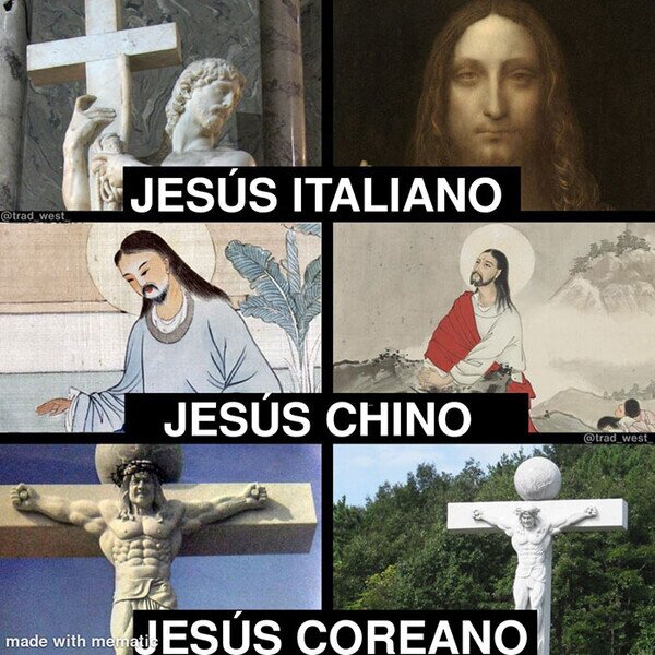 Meme_otros - Las ostias que repartiría el Jesús coreano
