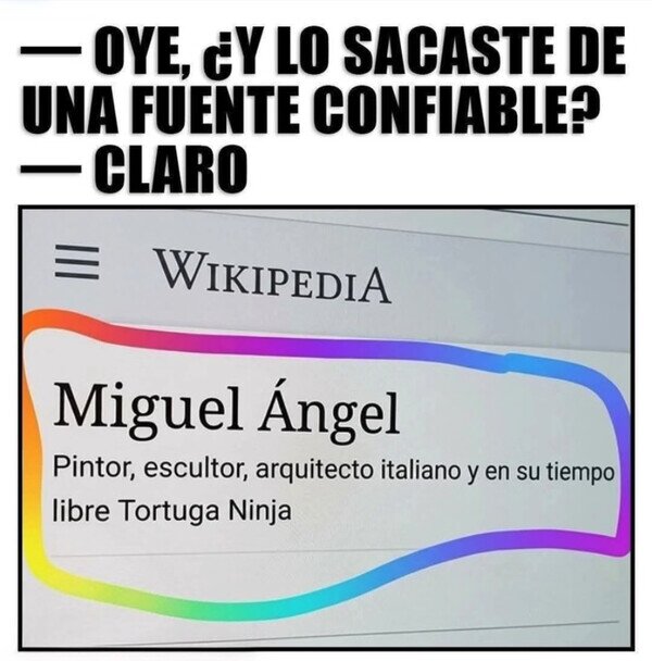 Otros - No te fíes de todo lo que sale en Wikipedia