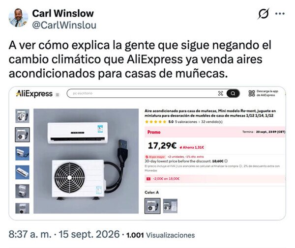 cambio clim&aacute;tico,aire acondicionado,casa,mu&ntilde;ecas