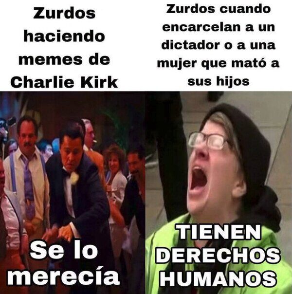 Doble rasero zurdos,dictador,hijos,asesina,Charlie Kirk