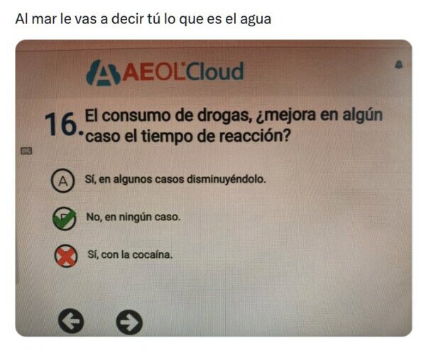 drogas,consumo,pregunta,examen,conducir