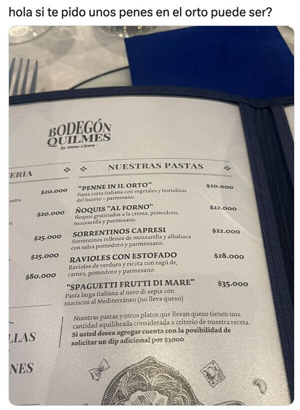 penne,pasta,plato,nombre,carta,orto