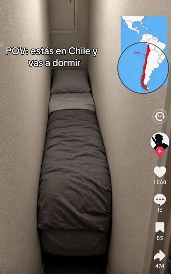 Meme_otros - Durmiendo en Chile