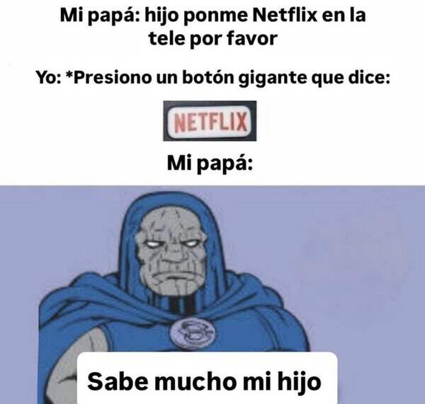padre,hijo,mando,netflix,bot&oacute;n