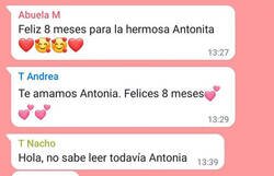 Enlace a Mensajes para la recién nacida