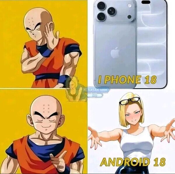 Meme_otros - Krilin es más de android
