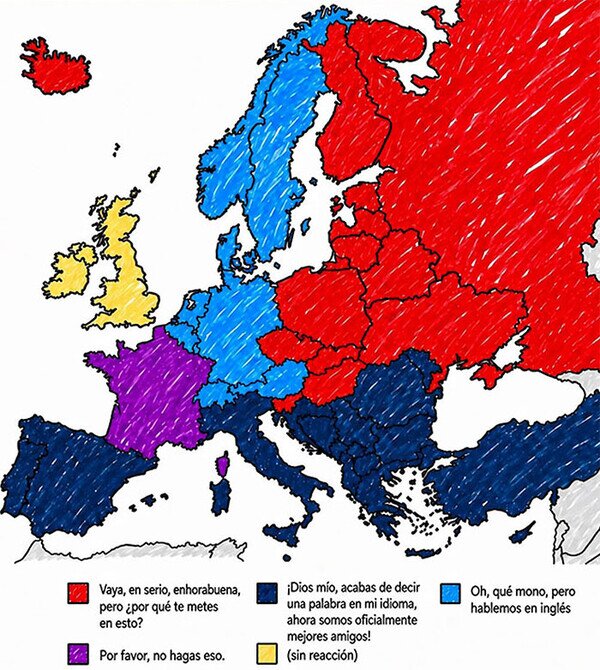 Europa,mapa,pa&iacute;ses,hablar,idioma