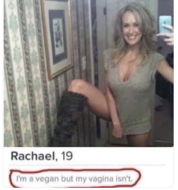 vegana,chica,tinder,wtf