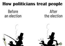 Enlace a Políticos antes y después de unas elecciones