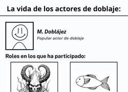 Enlace a El currículum medio de un actor de doblaje