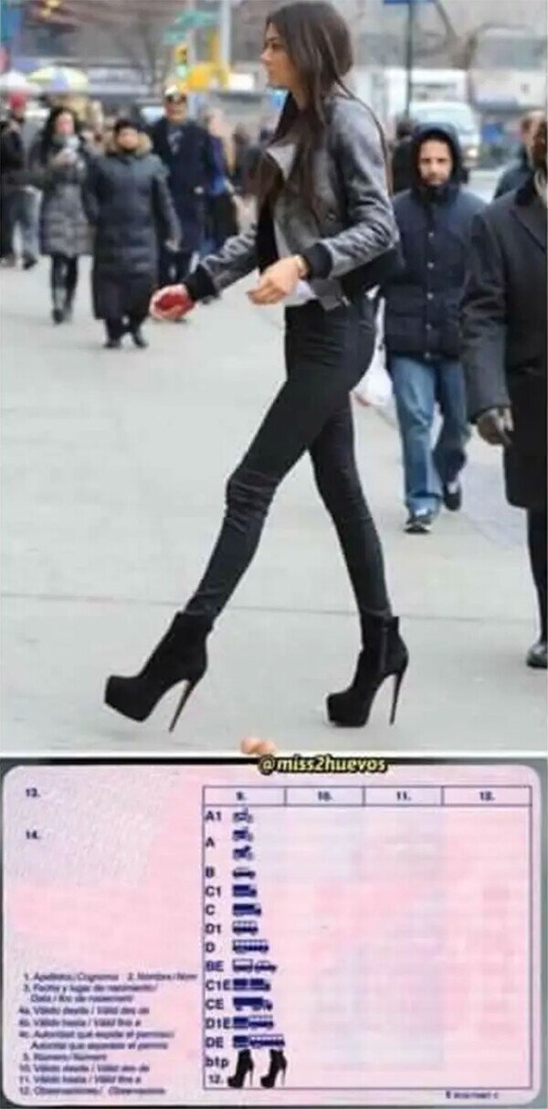 Meme_otros - Esos zapatos necesitan carnet de conducir
