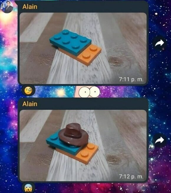 Meme_otros - ¡Es Perry, la ficha de lego!