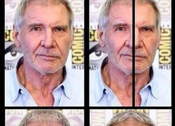 Enlace a Harrison Ford está feliz y enfadado al mismo tiempo