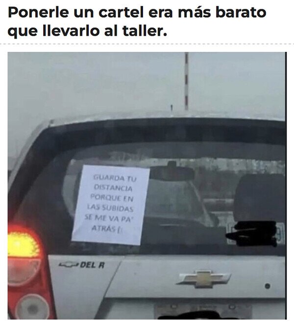 coche,atr&aacute;s,cartel