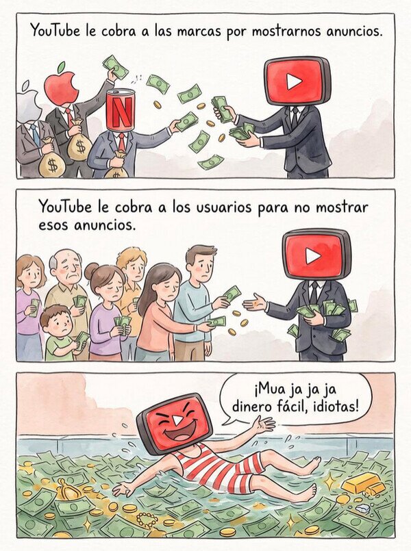 Meme_otros - YouTube siempre gana