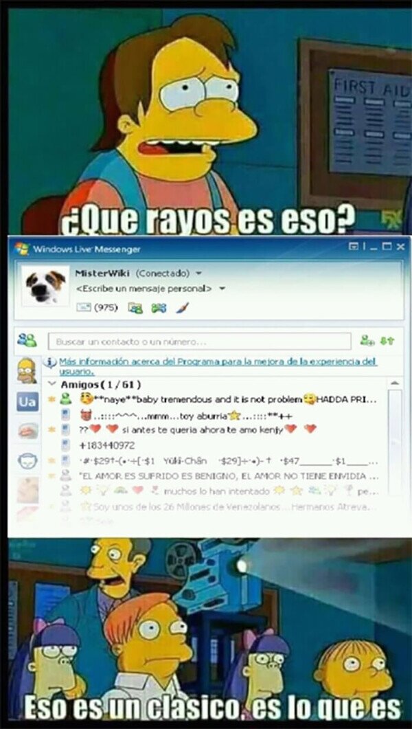 Messenger,cl&aacute;sico,recuerdos
