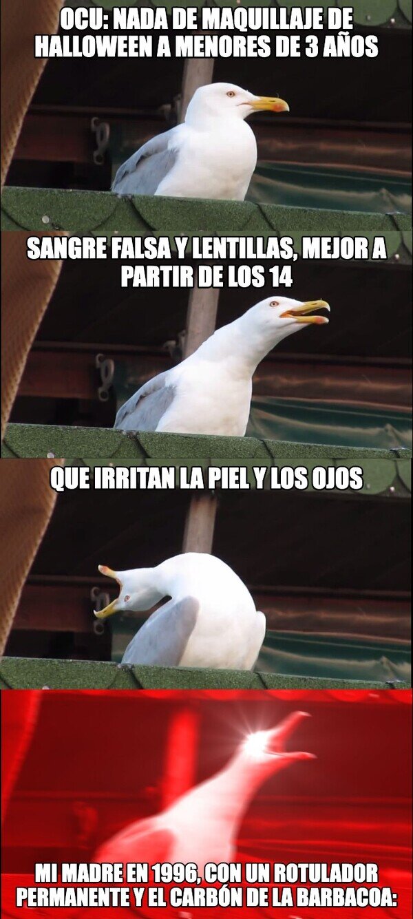 Meme_otros - Los niños de los 90 sobrevivimos a cosas peores que el maquillaje de Halloween