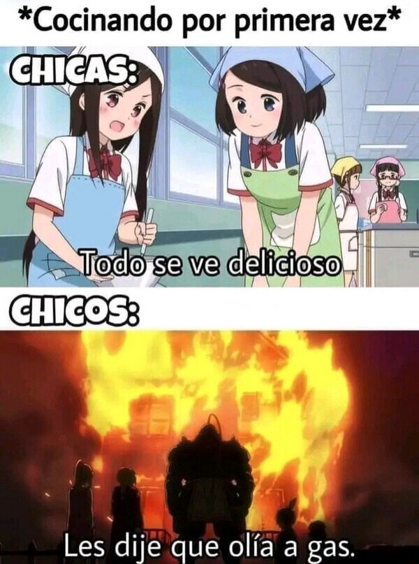 Meme_otros - Cocinando por primera vez