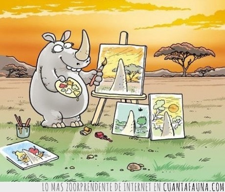 rinoceronte,pintar,dibujos