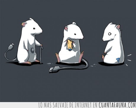 ratón,cable,evolución