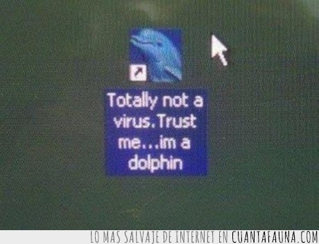 virus,delfin,confia,si claaaaaro,icono,escritorio,acceso directo
