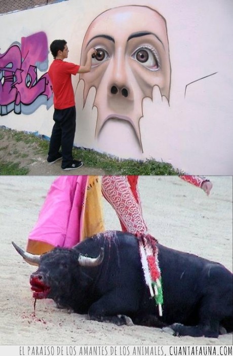 vandalismo,matar,toro,torero,arte,graffitis